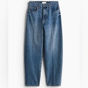 New H&M CREASED TAPERED JEANS size 4